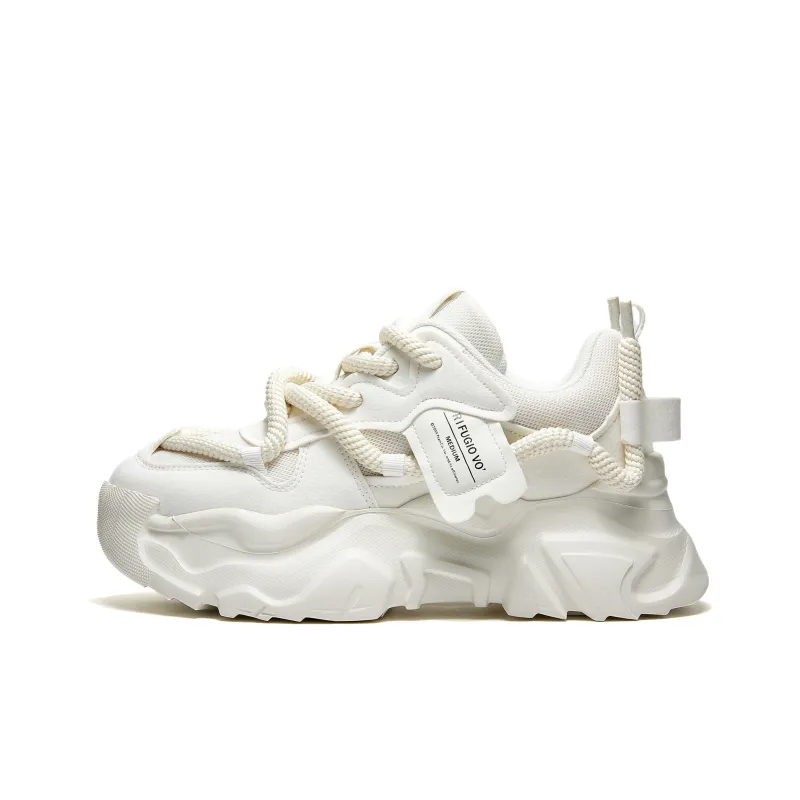RIFUGIO VO' Shock Absorbers With Slip Resistant And Abrasion Resistant Properties Low Top Chunky Sneakers Unisex-42