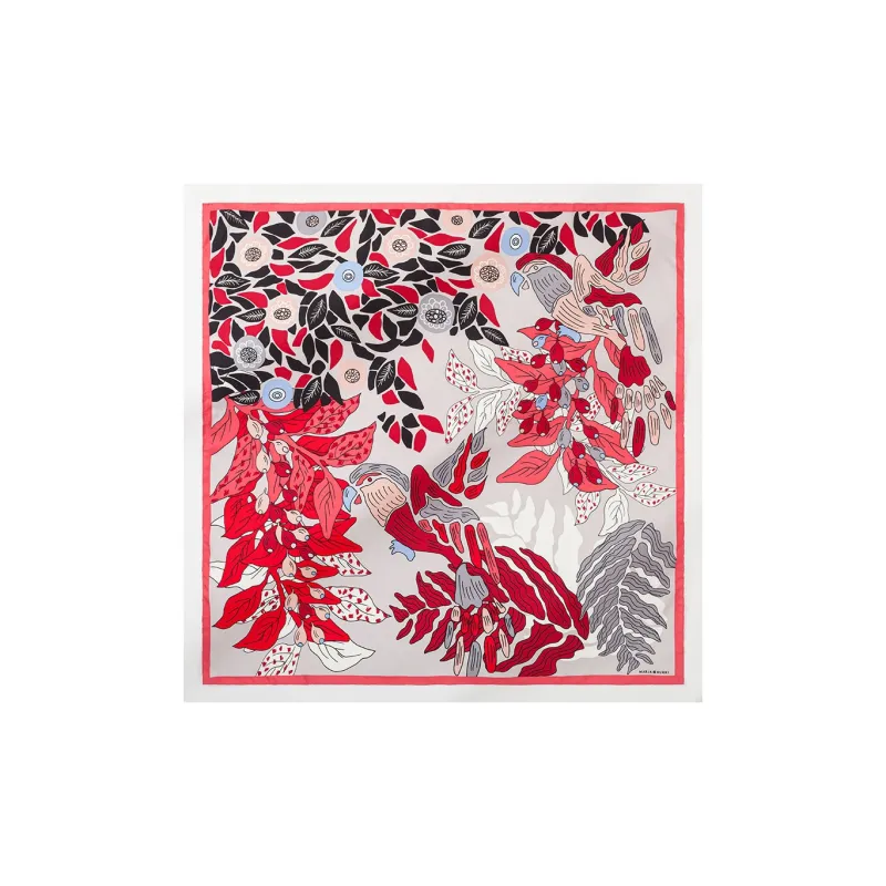 MARJAKURKI Silk Scarves Women's-2