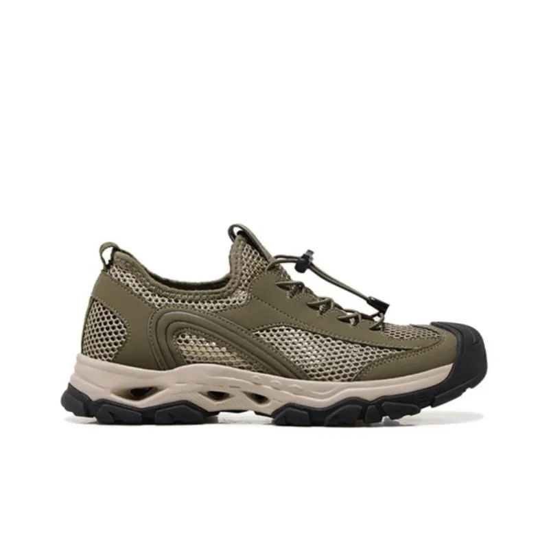 CAMEL Anti Slip Wear Resistant Low Top Trekking Shoes Men's Army Green-1