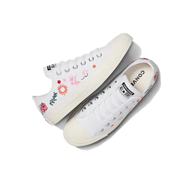 Converse Women's Chuck Taylor All Star Lift Platform Low 'Summer Embroidery' Women's-3