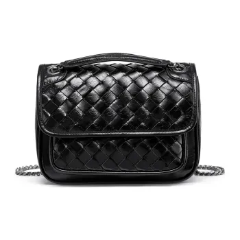RED DRAGONFLY Cow Leather Shoulder Bag Crossbody Bag Regular Women's Black