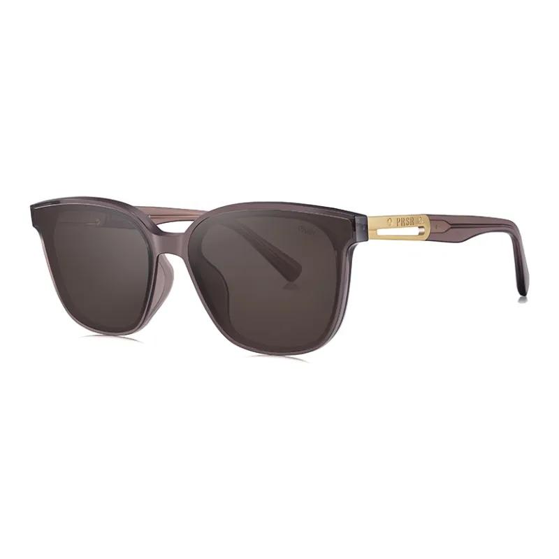 Prsr Plate And Metal Round Sunglasses Unisex-3