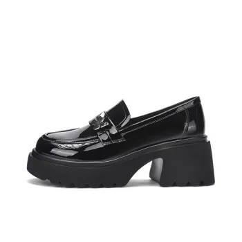 DAPHNE Women's Height Journal Loafers 6cm Women's Black