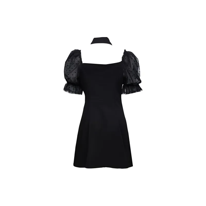 ONLY Short Sleeved Dresses Women's Black Denim-1