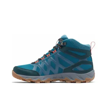 Columbia Shock Absorbers With Slip Resistant Features High Top Hiking Shoes Women's Blue Orange