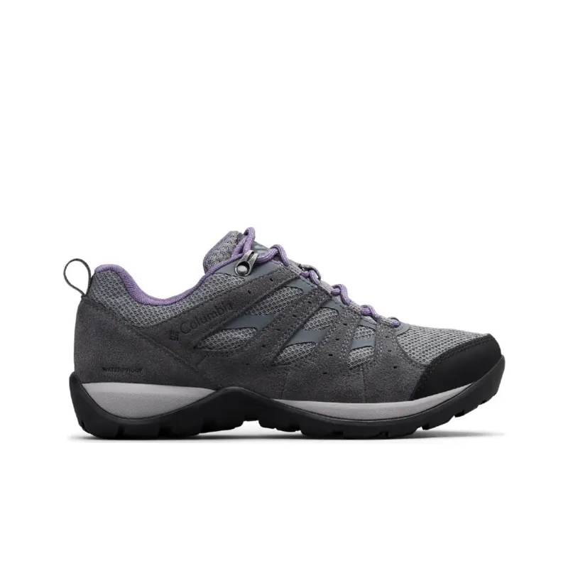 Columbia REDMOND V2 Cushioned Slip-Resistant Low-Top Trekking Shoes Women's Gray Purple-1