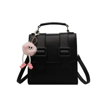 JANE KLAIN PU Leather Small Satchel Bag, Backpack Regular Women's Black
