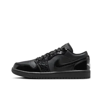 JORDAN 1 Low Se Patent Elephant Black Women's