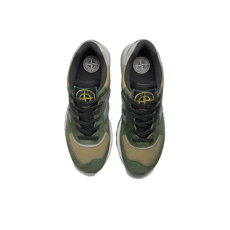 Stone Island X New Balance 574 Legacy Dark Green-2