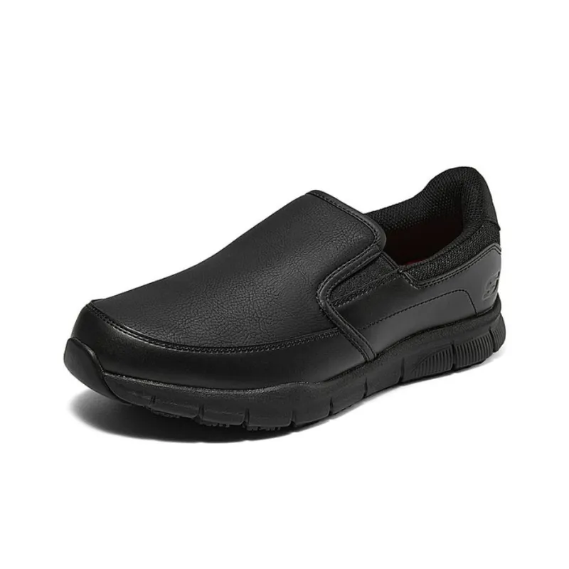 Skechers Work Anti-Slip Wear-Resistant Low-Top Casual Shoes Men's Black-1