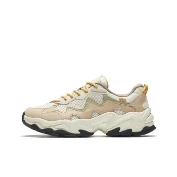 Anta Starlight 2 Breathable Cushioning Abrasion Resistant Low Top Casual Shoes Men's Beige Brown