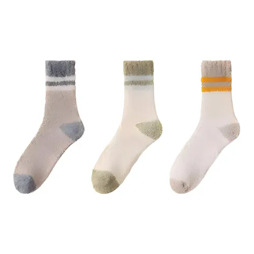 PLANDOO Mid-Calf Socks Men's 3 Pack
