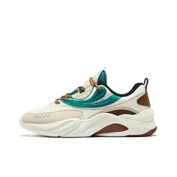 Erke Kirin 3.0 Non slip Lightweight Low Top Casual Shoes Men's Microcrystal White Hazelnut