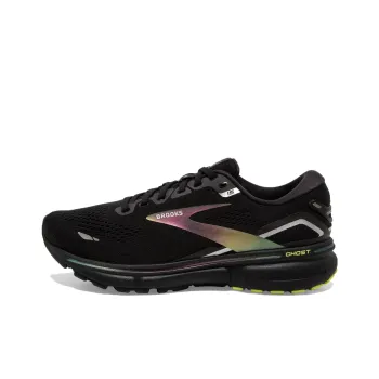 Brooks Ghost 15 Durable Breathable Lightweight Low-Top Running Shoes Men's Black