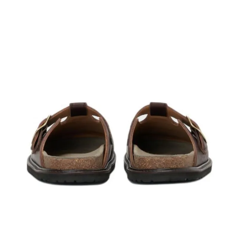 Hender Scheme Closed Toe Slippers Women's Dark Brown-4