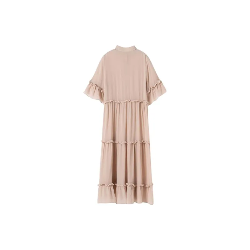 SNOWFORTE Short Sleeved Dresses Women's-1