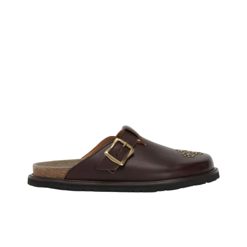 Hender Scheme Closed Toe Slippers Women's Dark Brown-1