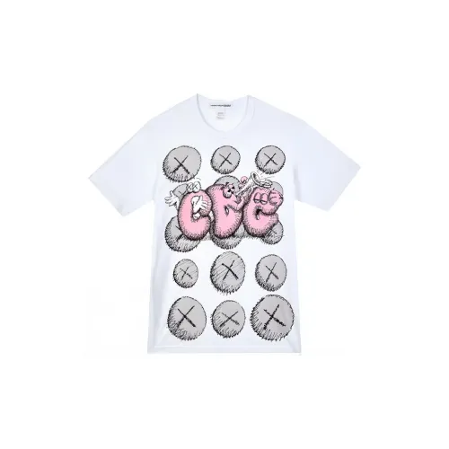 Kaws X CDG T-Shirts Unisex White