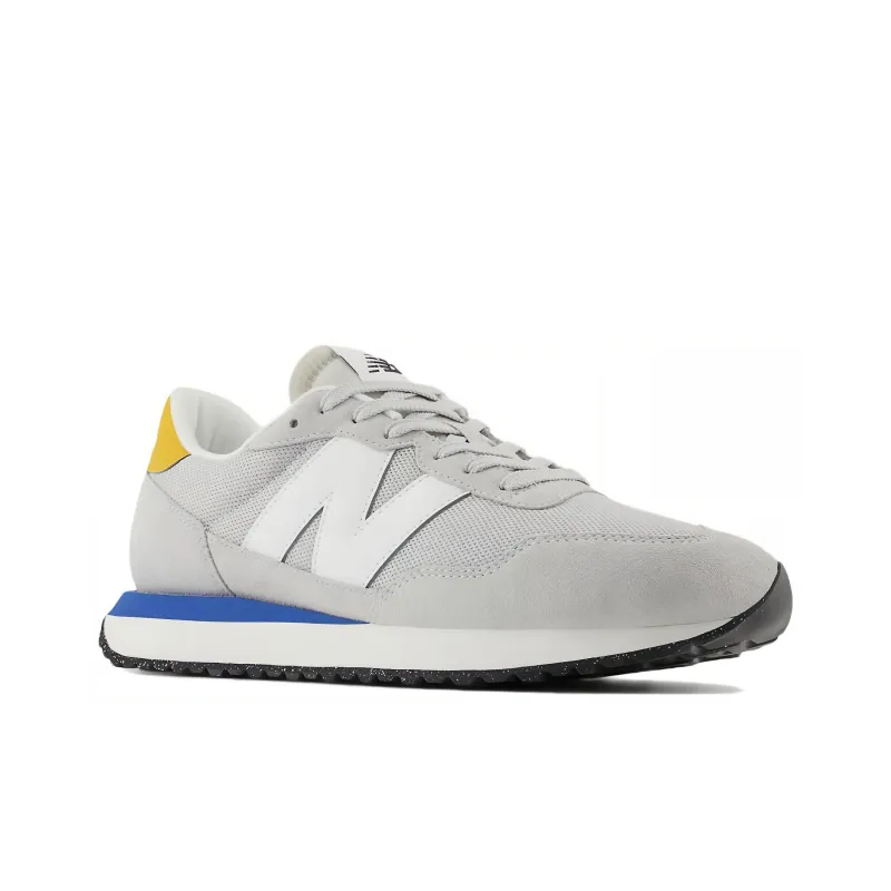 New Balance NB 237 Slip Resistant, Abrasion Resistant, Breathable Low Top Casual Running Shoes Men's Gray White-2