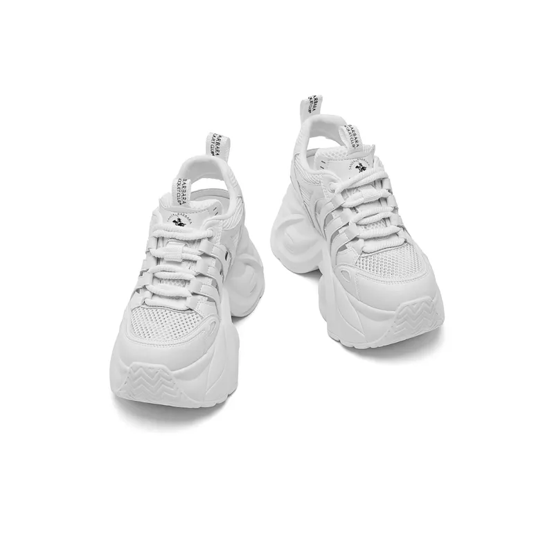 SANTA BARBARA POLO & RACQUET CLUB Cushioning Height Increasing Low-Top Chunky Sneakers Women's-5