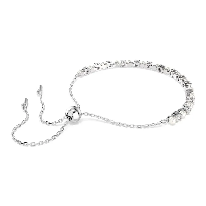 Swarovski Matrix Crystal Pearl Bracelet-2