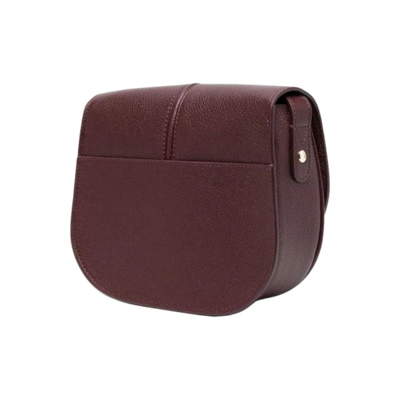 A.P.C Cow Leather Crossbody Bag Shoulder Bag Women's Burgundy-1