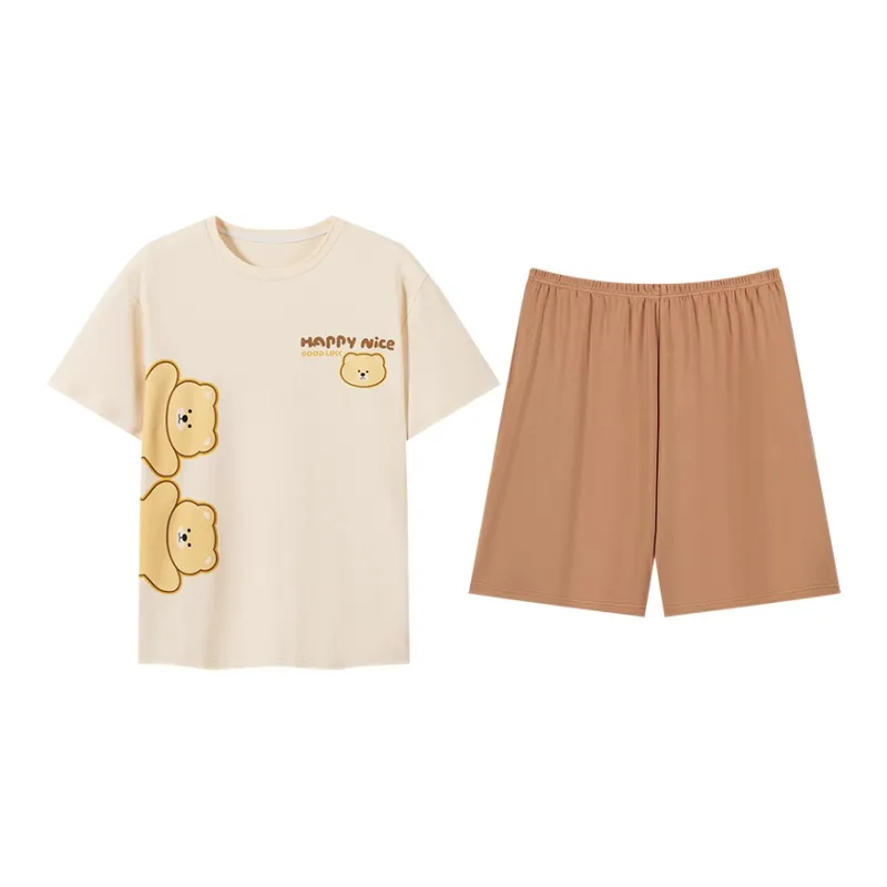 FOREVER 21 Pajama Set Men's Ecru-0