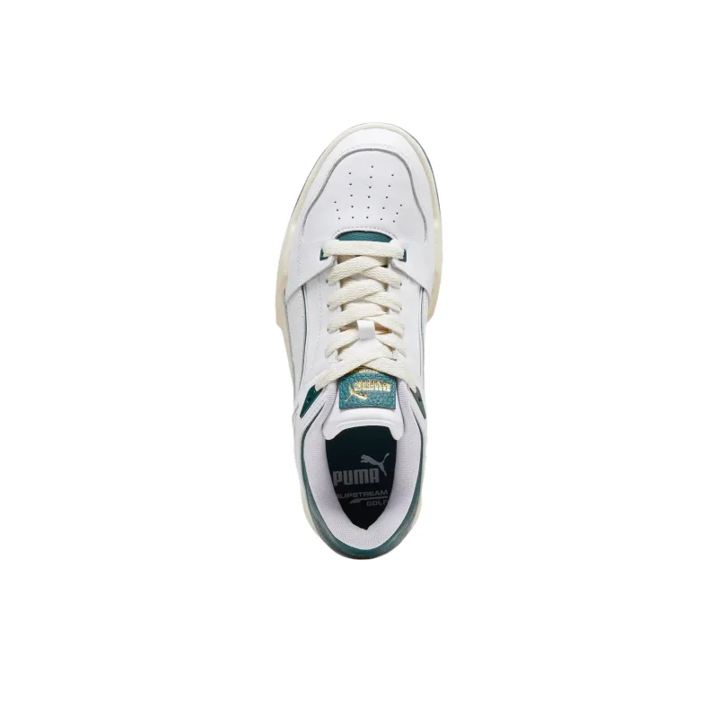PUMA Slipstream G Cushioned Wear Resistant Breathable Lightweight Low Top Golf Shoes Men's White Green-3