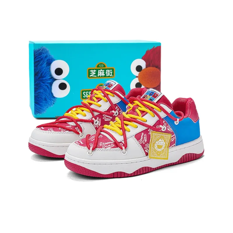 SESAME STREET Slip Resistant, Abrasion Resistant, Breathable Low Top Skateboard Shoes Unisex-22