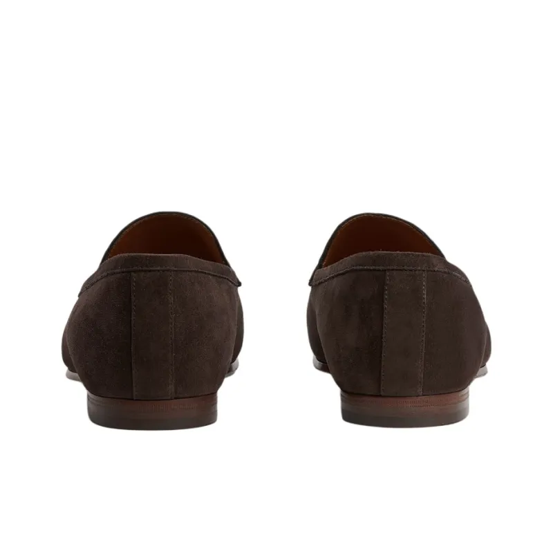 GUCCI Horsebit Loafers Men's Dark Brown-5