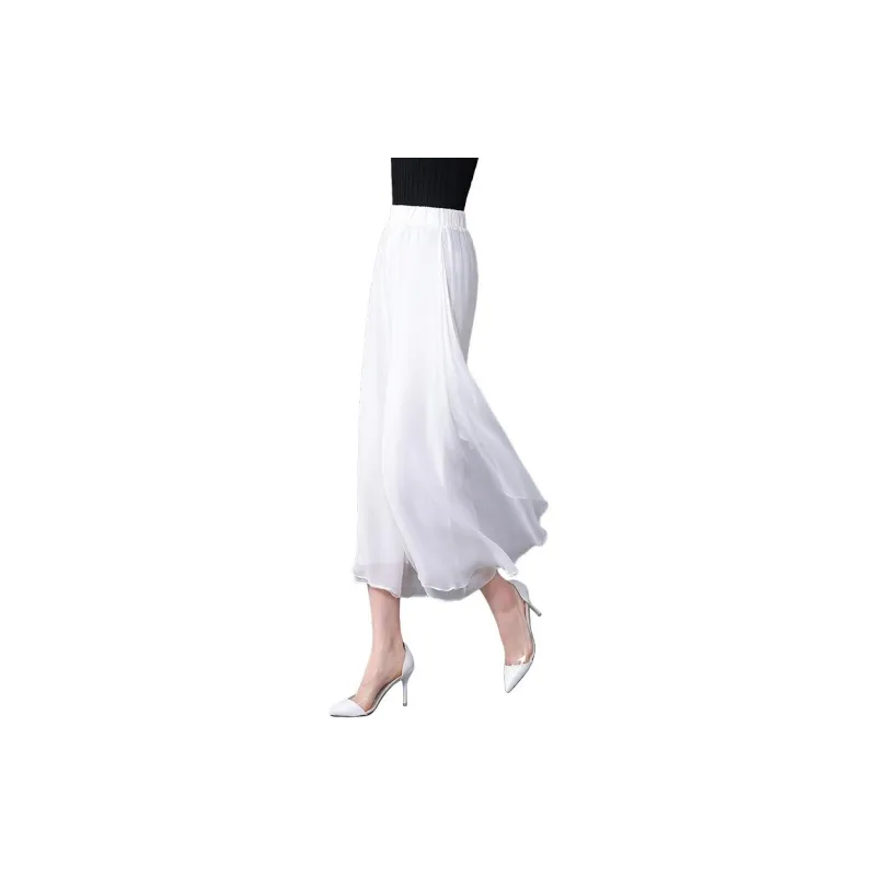 Yi Mengyuan Silk Casual Pants Women's-5