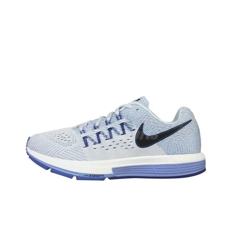 Nike Air Zoom Vomero 10 Anti-Slip Wear-Resistant Low-Top Casual Running Shoes Women's Blue Narrow-0