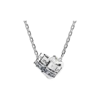 Swarovski Synthetic Cubic Zirconia Necklaces Women's Silver