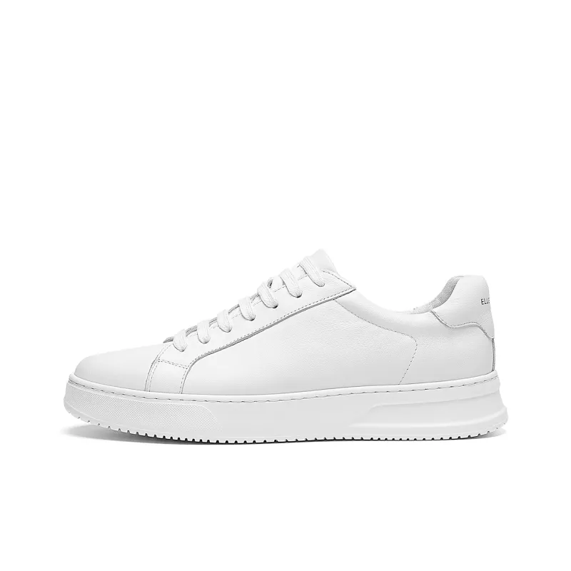 ELLE HOMME Low Top Stylish Skateboarding Shoes Men's White-0