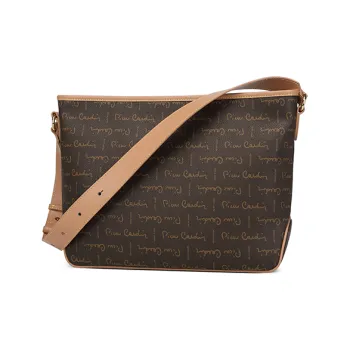 PIERRE CARDIN Polyvinyl Chloride With Synthetic Leather Handbag, Shoulder Bag Regular Women's Brown
