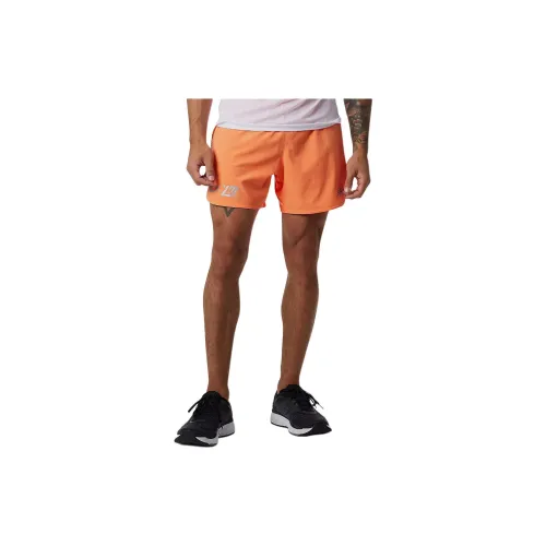 New Balance Impact Run 5 Inch Casual Shorts Men Bright Orange