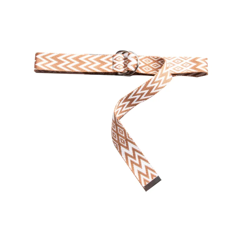 ALIEN BANG Canvas Leather Belts Unisex 3.8CM-0
