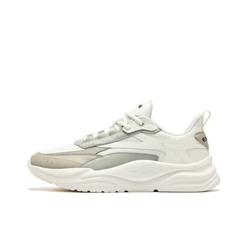 Erke Chance Encounter 2.0 Balanced Lightweight Low Top Casual Shoes Men's White Gray