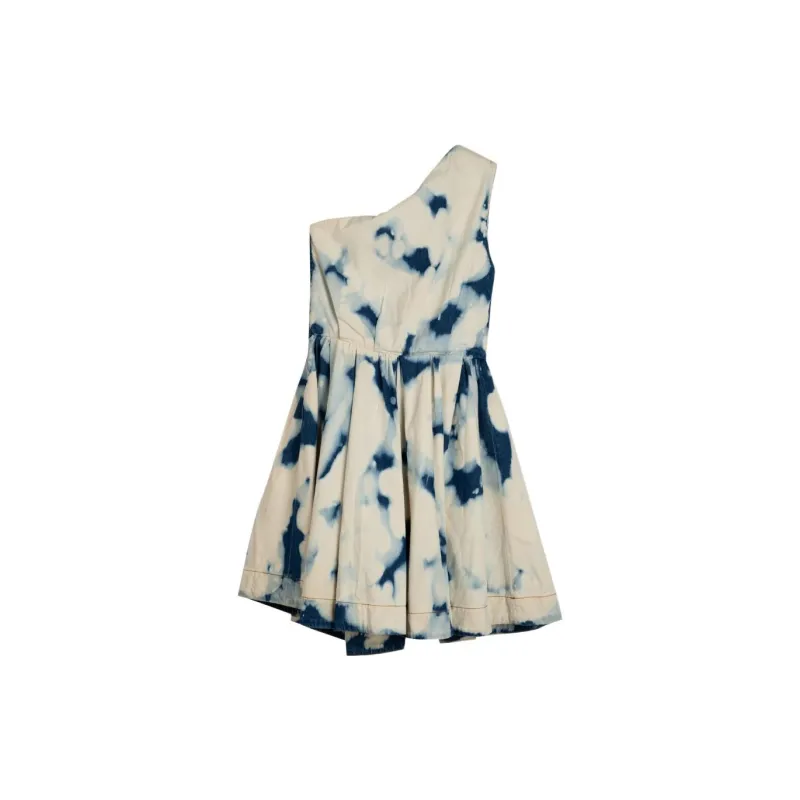MSGM Sleeveless Dress Women's Blue/White-1