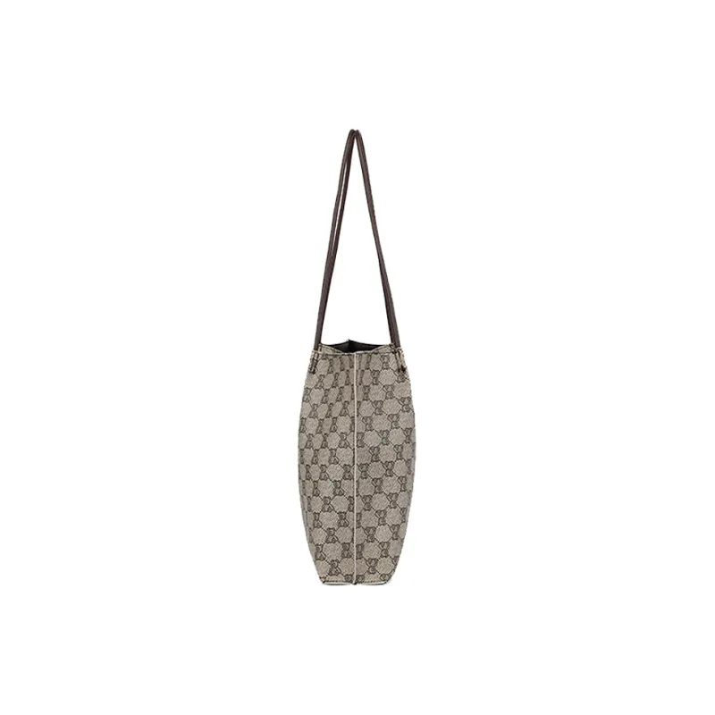 CORALDAISY Synthetic Leather Tote Laptop Bag, Tote Bag, Single Shoulder Bag Women's Oak Gray-2