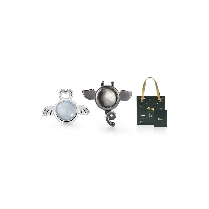 PIARA S925 Silver Stud Earrings Women's-1