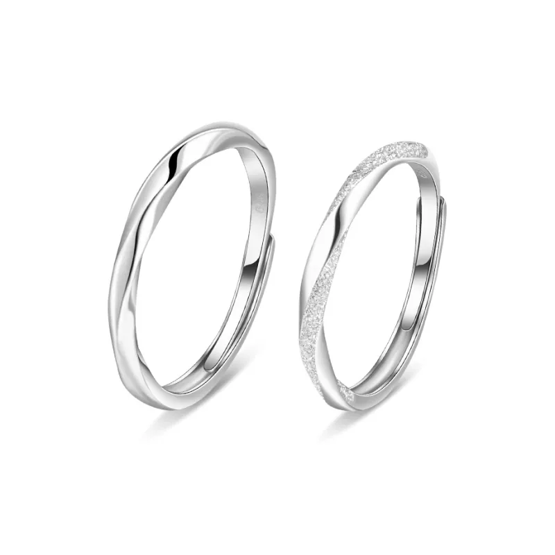 SOFTDORA S999 Fine Silver Rings Unisex-0
