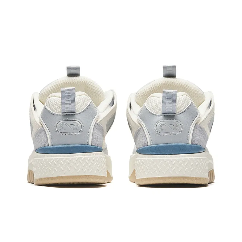 Anta Life Collection Anti-Slip And Wear-Resistant Breathable Low-Top Skateboard Shoes Women's White Gray-3