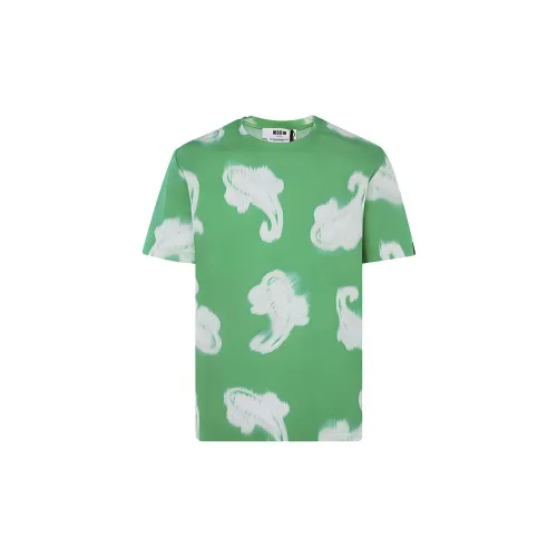 MSGM T-Shirts Men Green