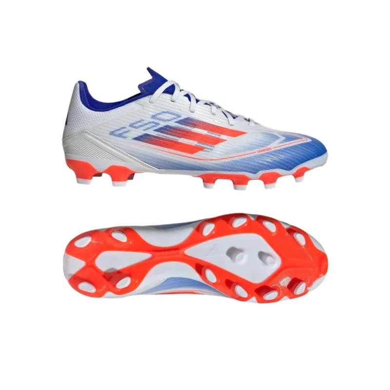 Adidas F50 League AG Short Rubber Studs HG Short Rubber Studs Artificial Ground Soccer Shoes Men's White Red Blue-5