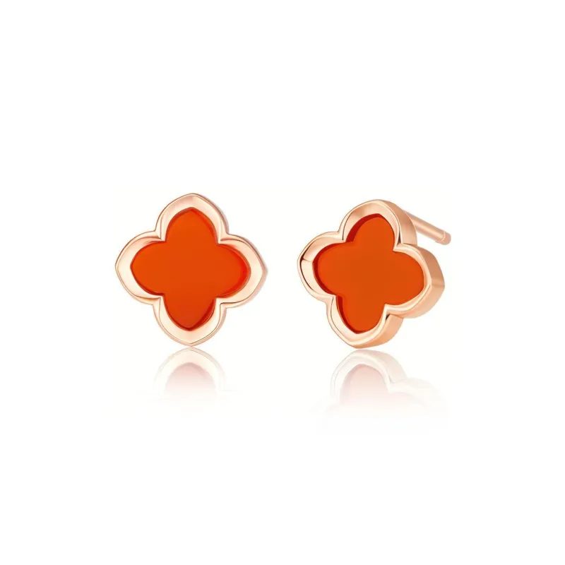 ZSY Agate Jade Stud Earring, Box Women's-0