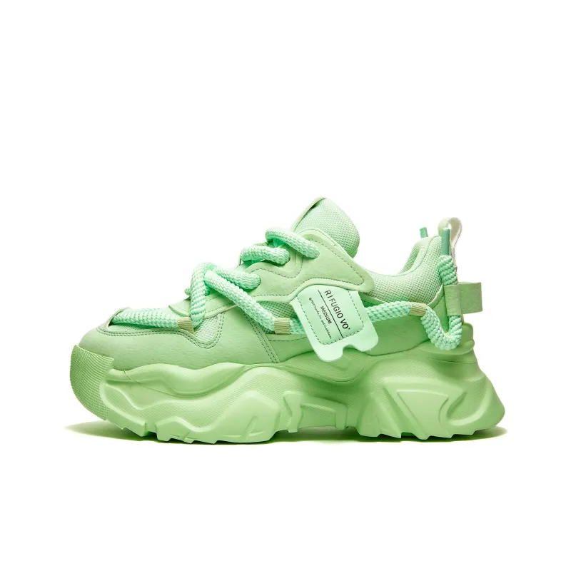 RIFUGIO VO' Shock Absorbers With Slip Resistant And Abrasion Resistant Properties Low Top Chunky Sneakers Unisex-54