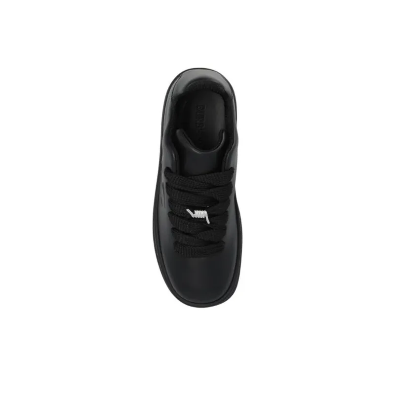 Burberry Low Top Skateboard Shoes Women's Black-4