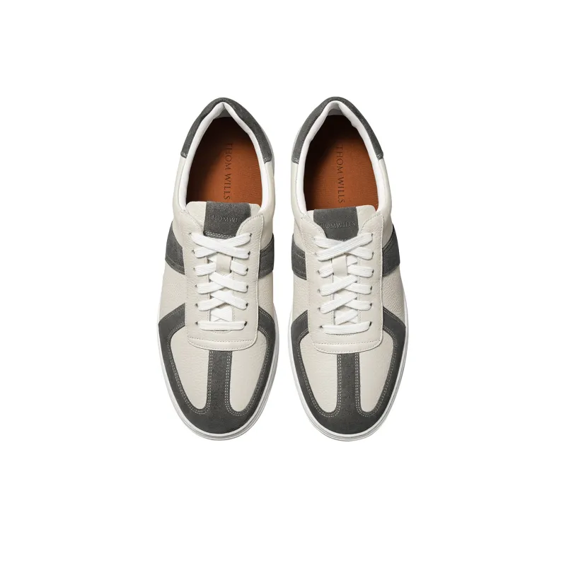 THOM WILLS Casual Vintage German Army Trainers Skateboard Shoes Men's Dark Gray-2