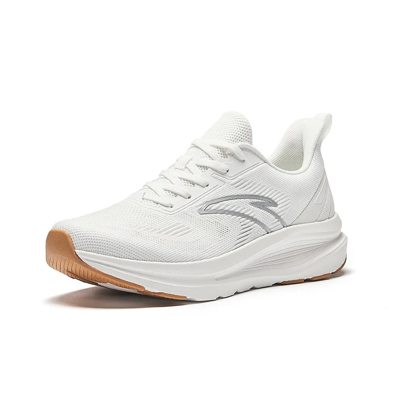 Anta Running Collection Cushioning Slip Resistant Low Top Running Shoes Men's White-1